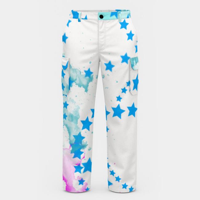 Preview: Cargohose mit Fido - Hose, lang oder kurz, bunt, 100% Polyester, Grösse S-5XL, fester Stoff, Normale Passform, Mischling, Mix, Schnauzer, Zwergschnauzer